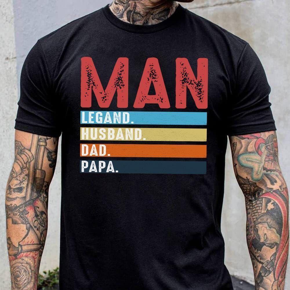Retro Dad The Man Vuitino Shirt